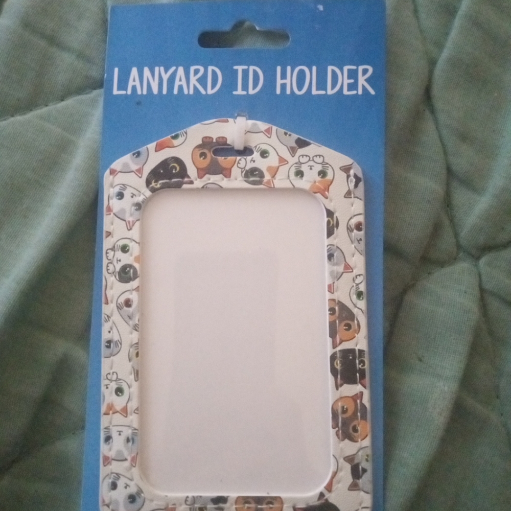 Animal Print Lanyard ID Holder